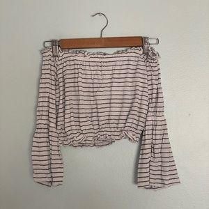 Cotton On Striped Off the Shoulder Top